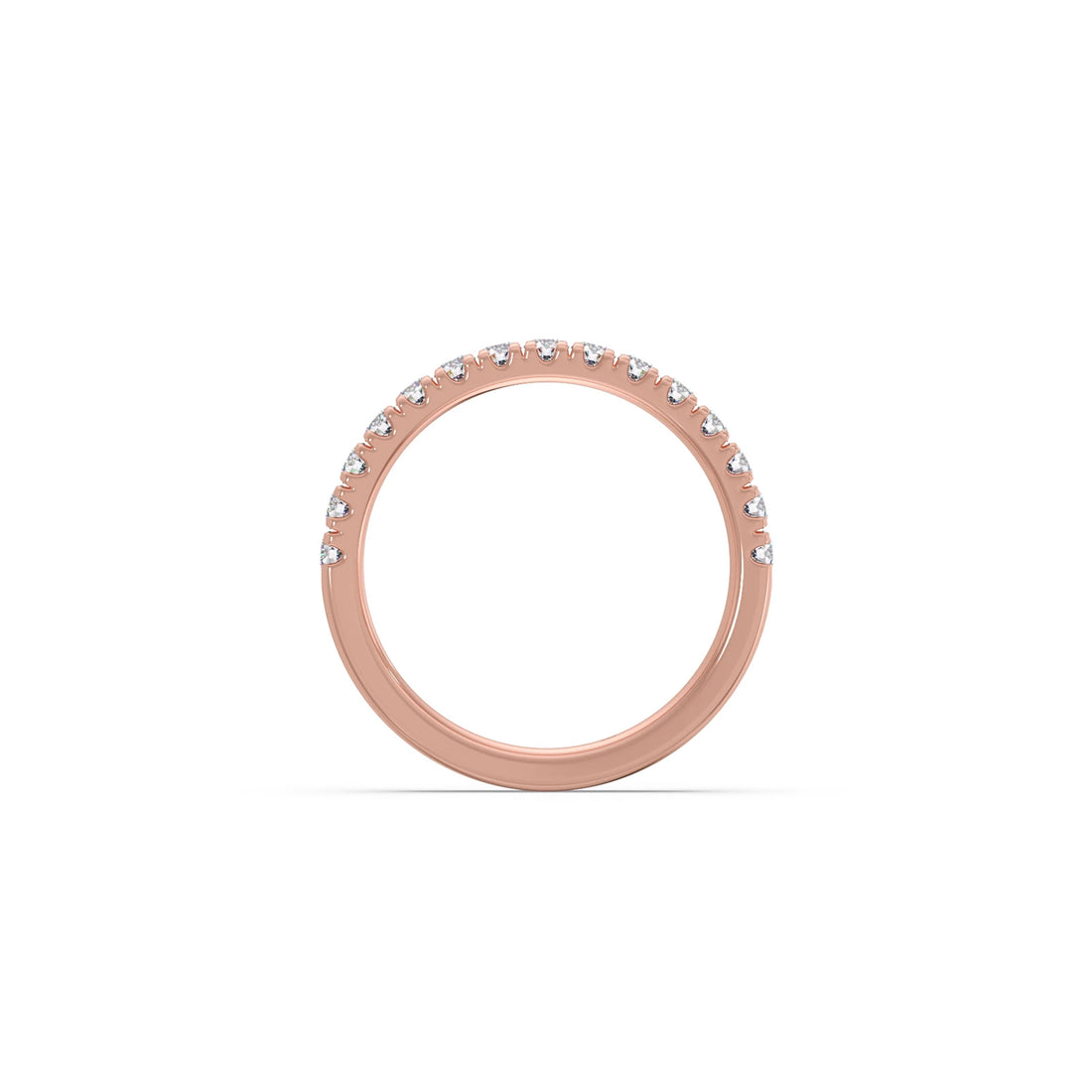 0.52ct Half Eternity Prong Diamond Band