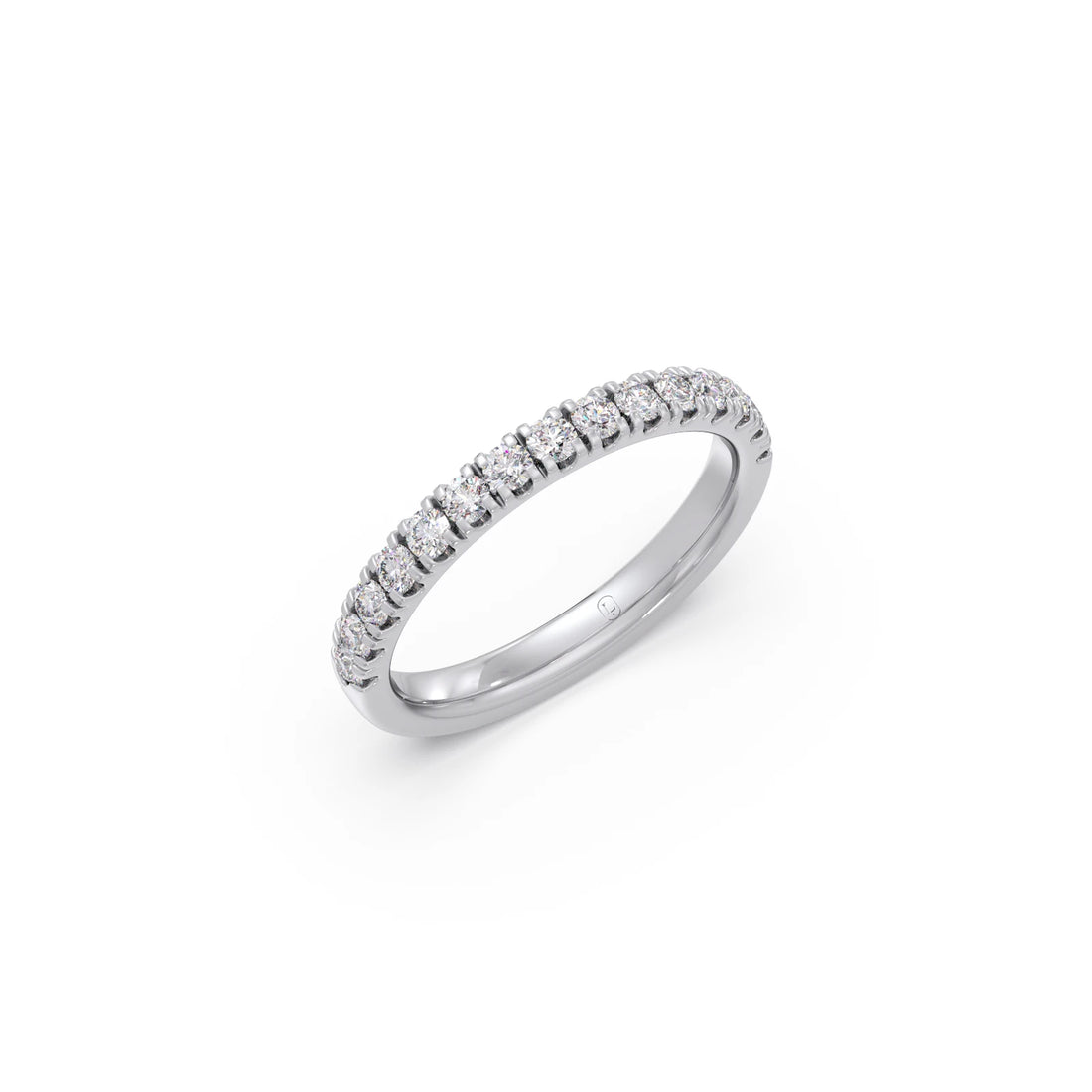 0.52ct Half Eternity Prong Diamond Band