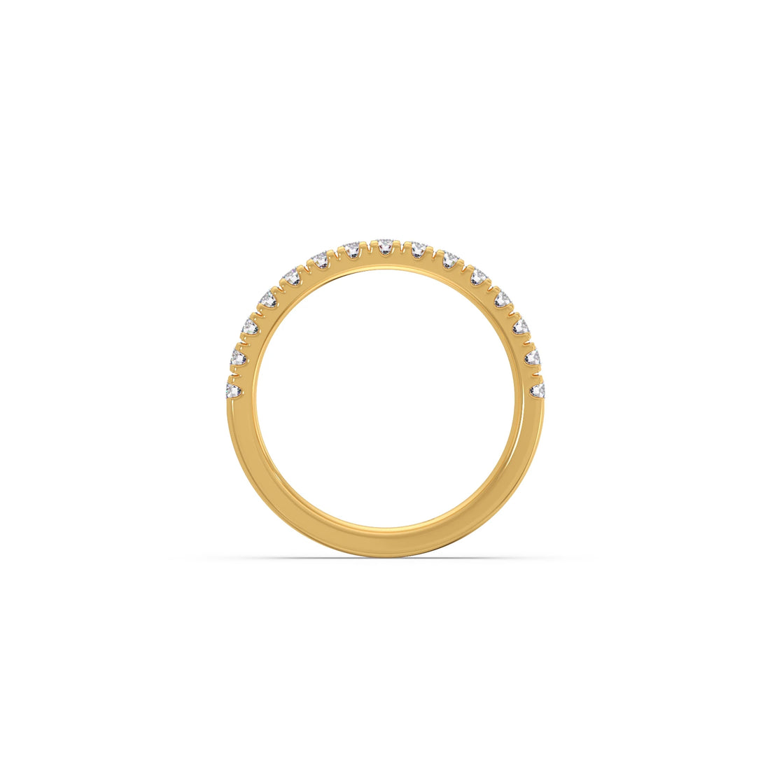 0.52ct Half Eternity Prong Diamond Band