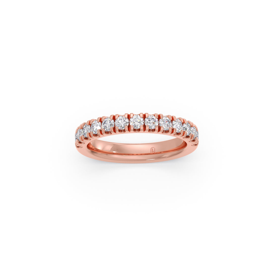 0.75ct Half Eternity Prong Diamond Band