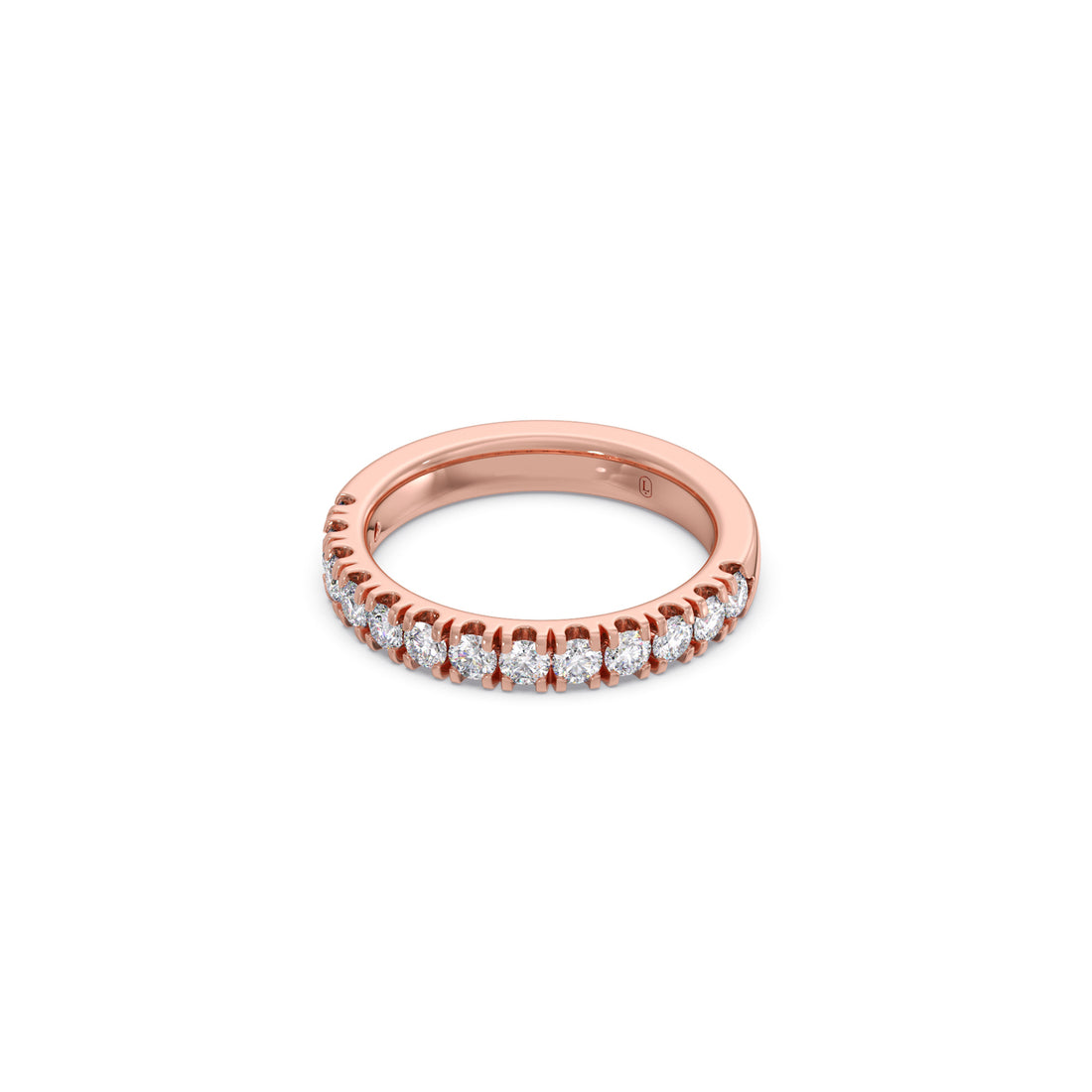 0.75ct Half Eternity Prong Diamond Band