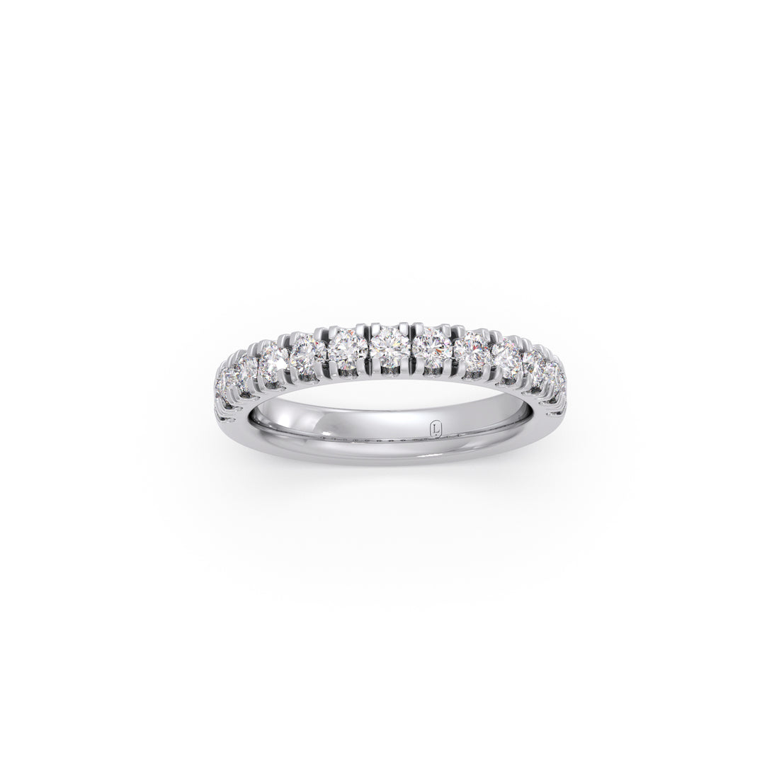 0.75ct Half Eternity Prong Diamond Band