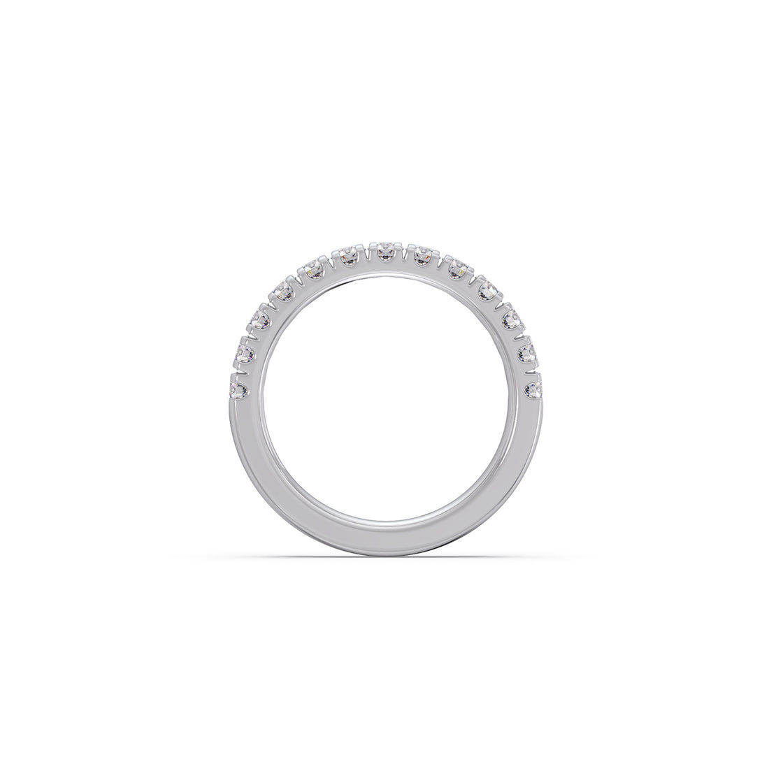 0.75ct Half Eternity Prong Diamond Band