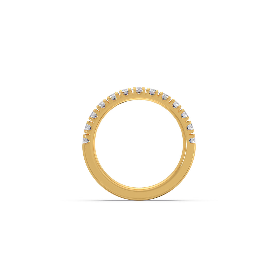 0.75ct Half Eternity Prong Diamond Band