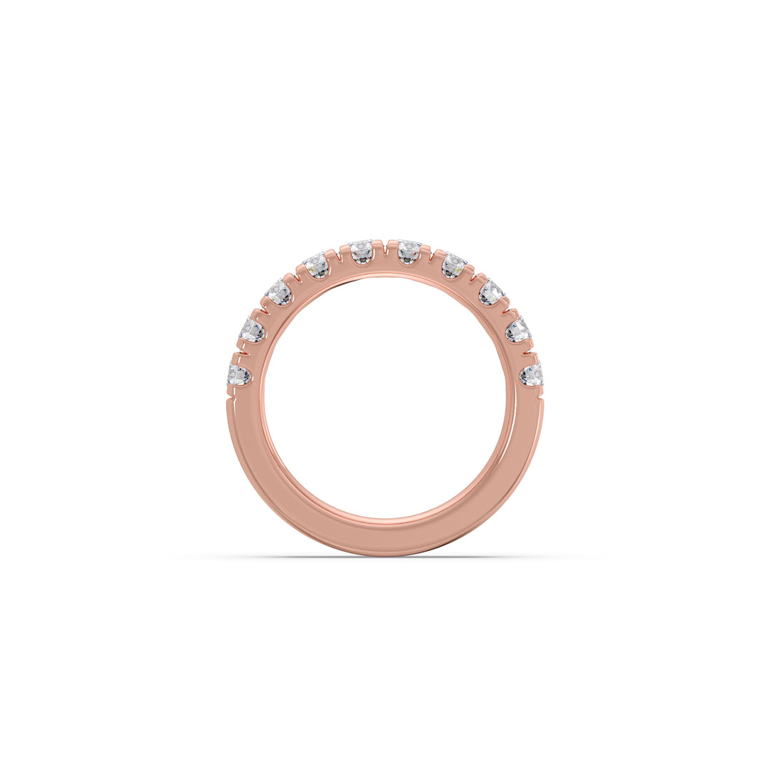 1.00ct Half Eternity Prong Diamond Band