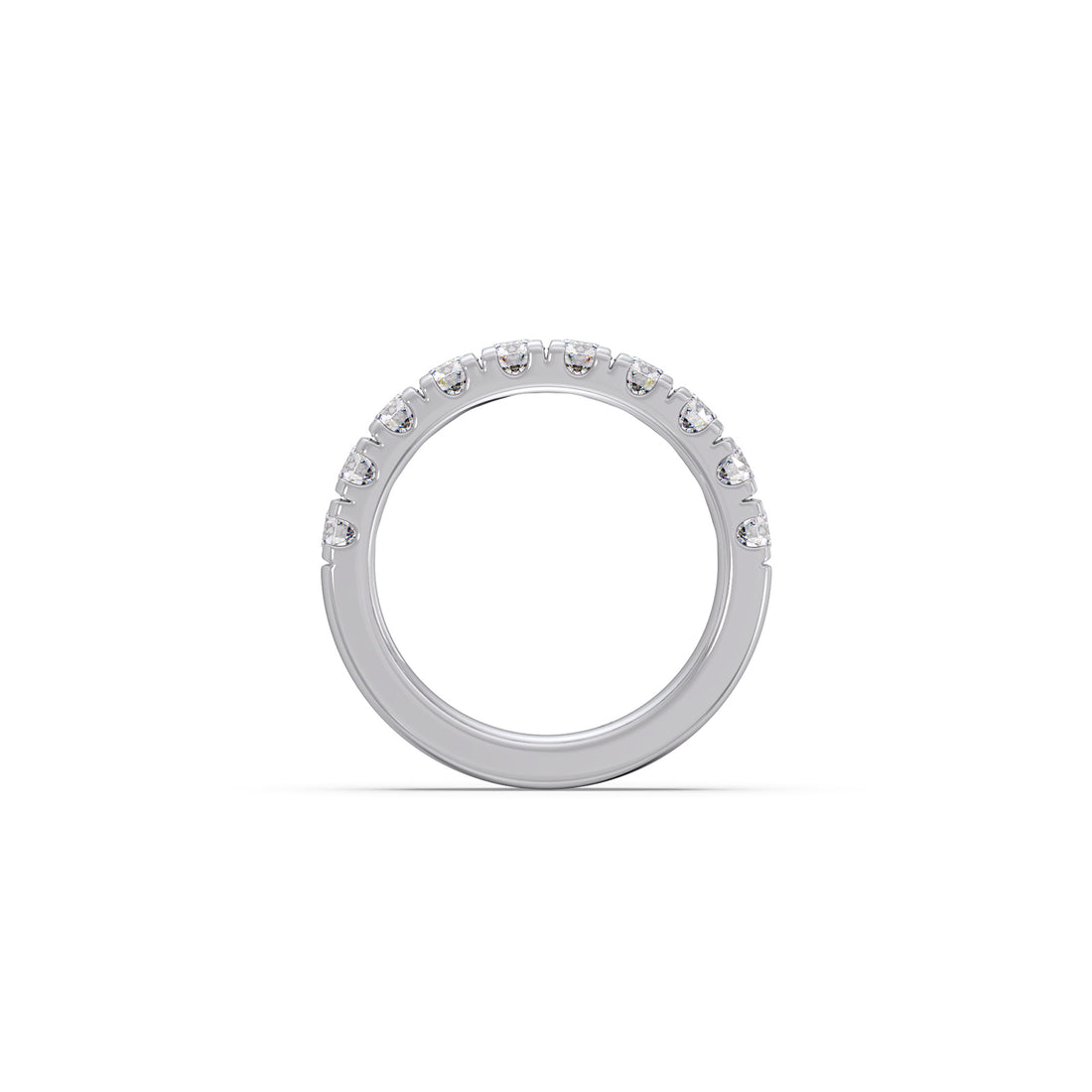 1.00ct Half Eternity Prong Diamond Band