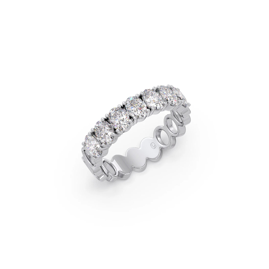 Half Eternity Oval Diamond Band 1.43Ct