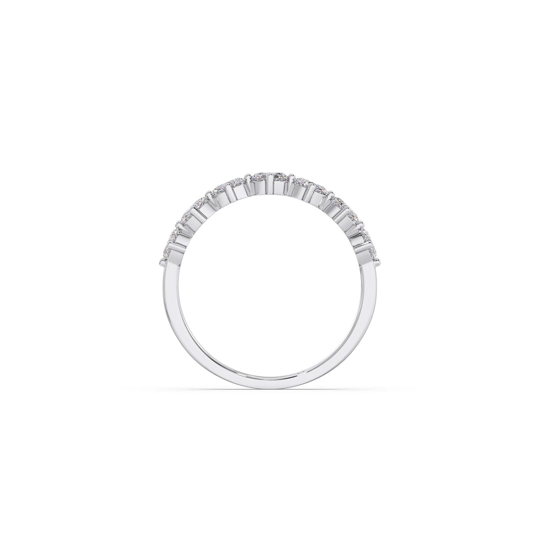 Half Eternity Oval Diamond Band 0.68Ct