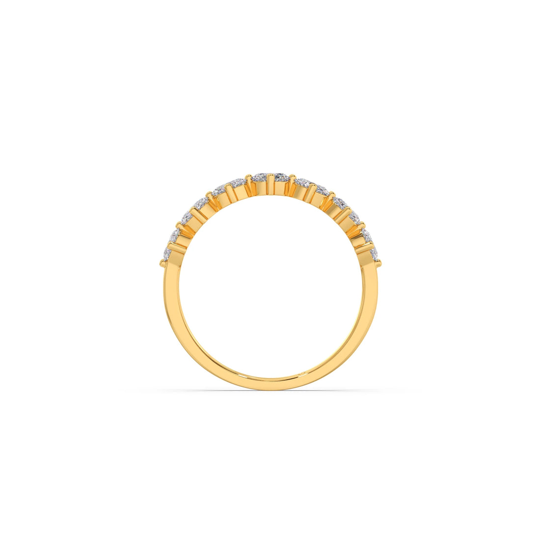 Half Eternity Oval Diamond Band 0.68Ct