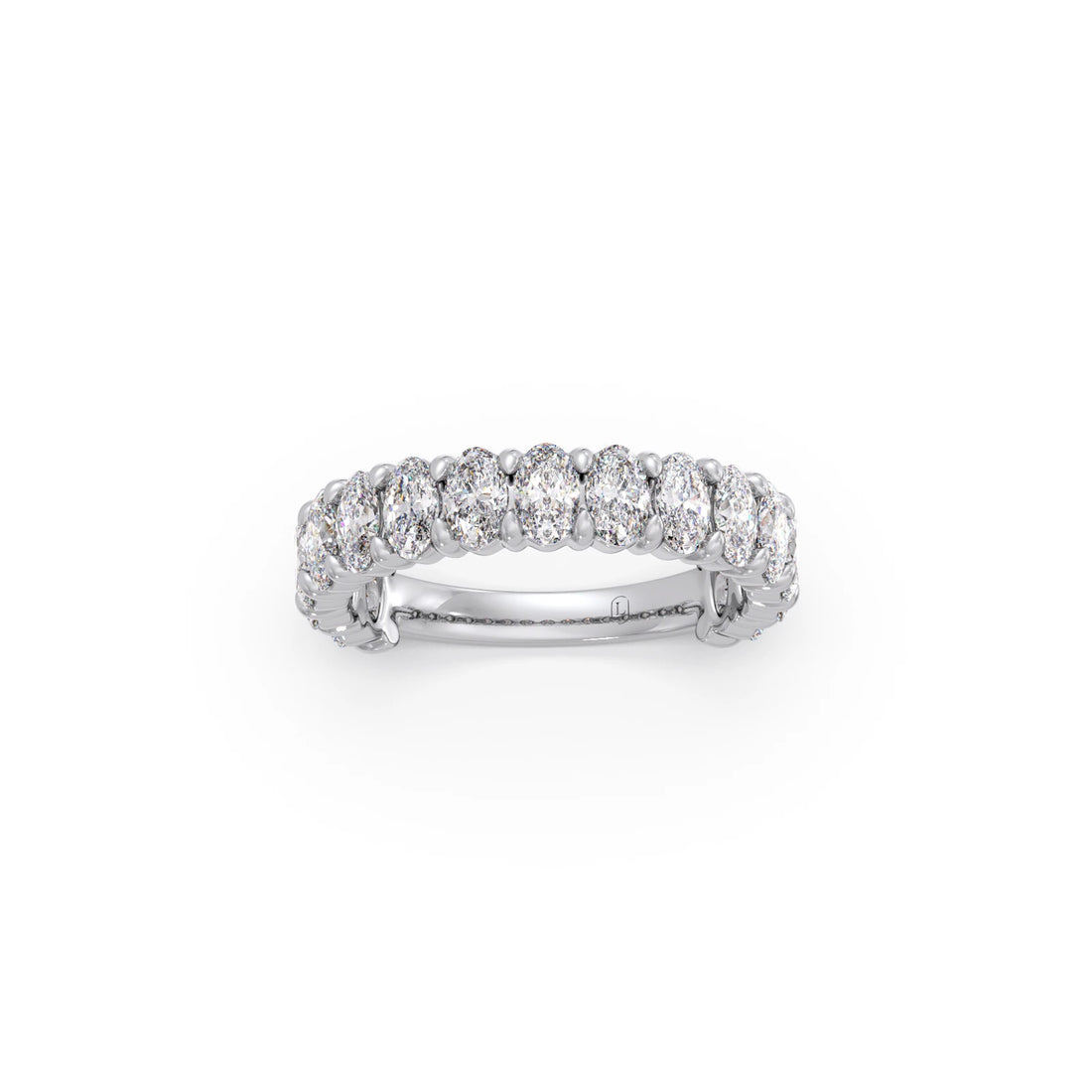 Half Eternity Oval Diamond Band 1.50Ct