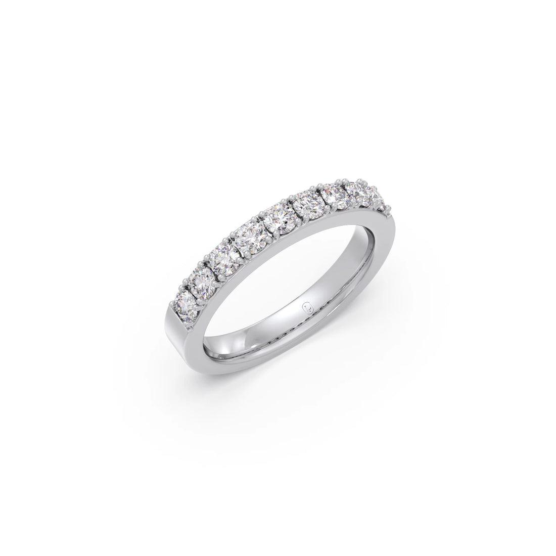 0.70Ct Half Eternity Round Diamond Band