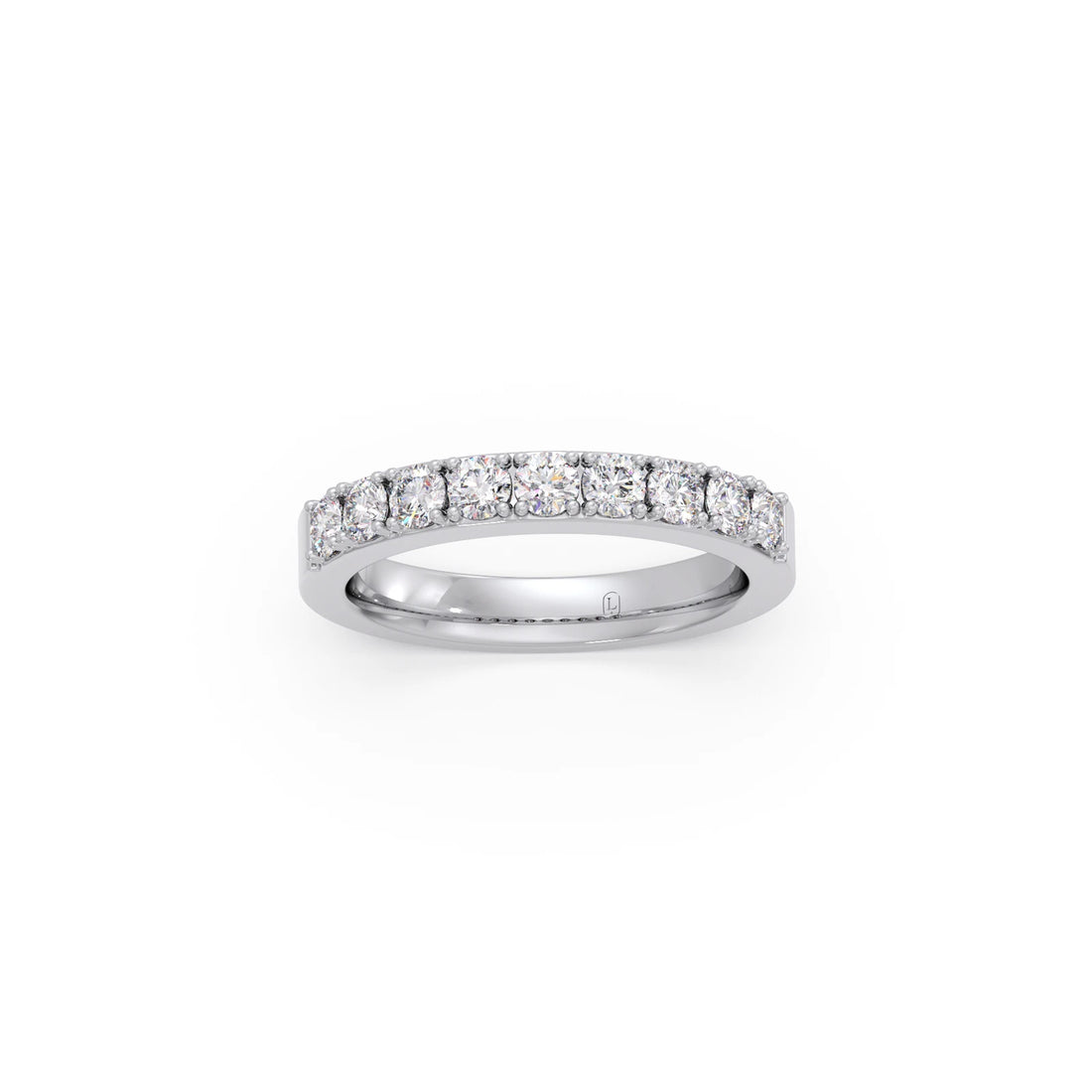 0.70Ct Half Eternity Round Diamond Band