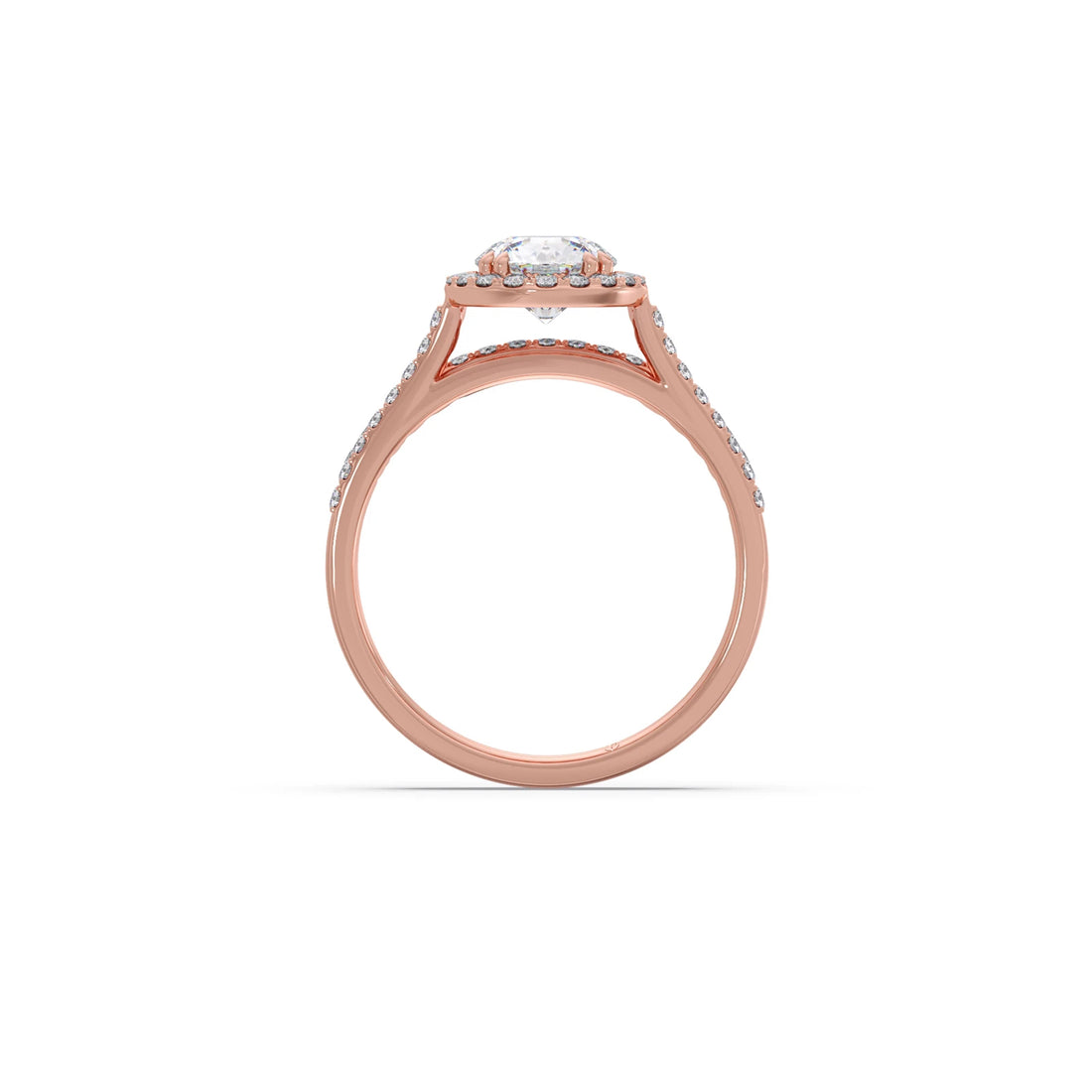 1.45ct Round Diamond Halo Stackable Ring