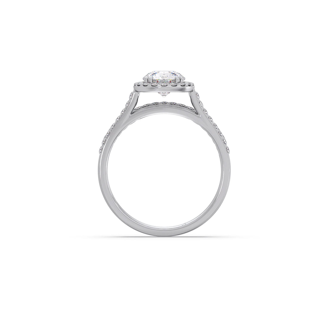 1.45ct Round Diamond Halo Stackable Ring