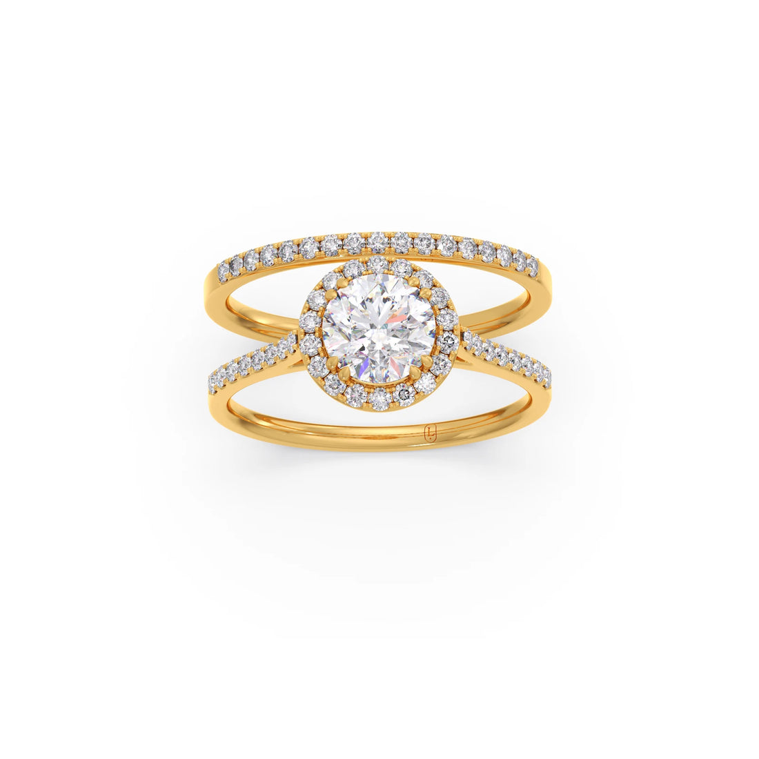 1.45ct Round Diamond Halo Stackable Ring