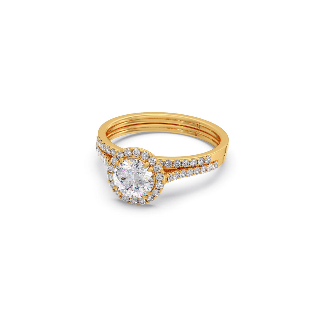 1.45ct Round Diamond Halo Stackable Ring
