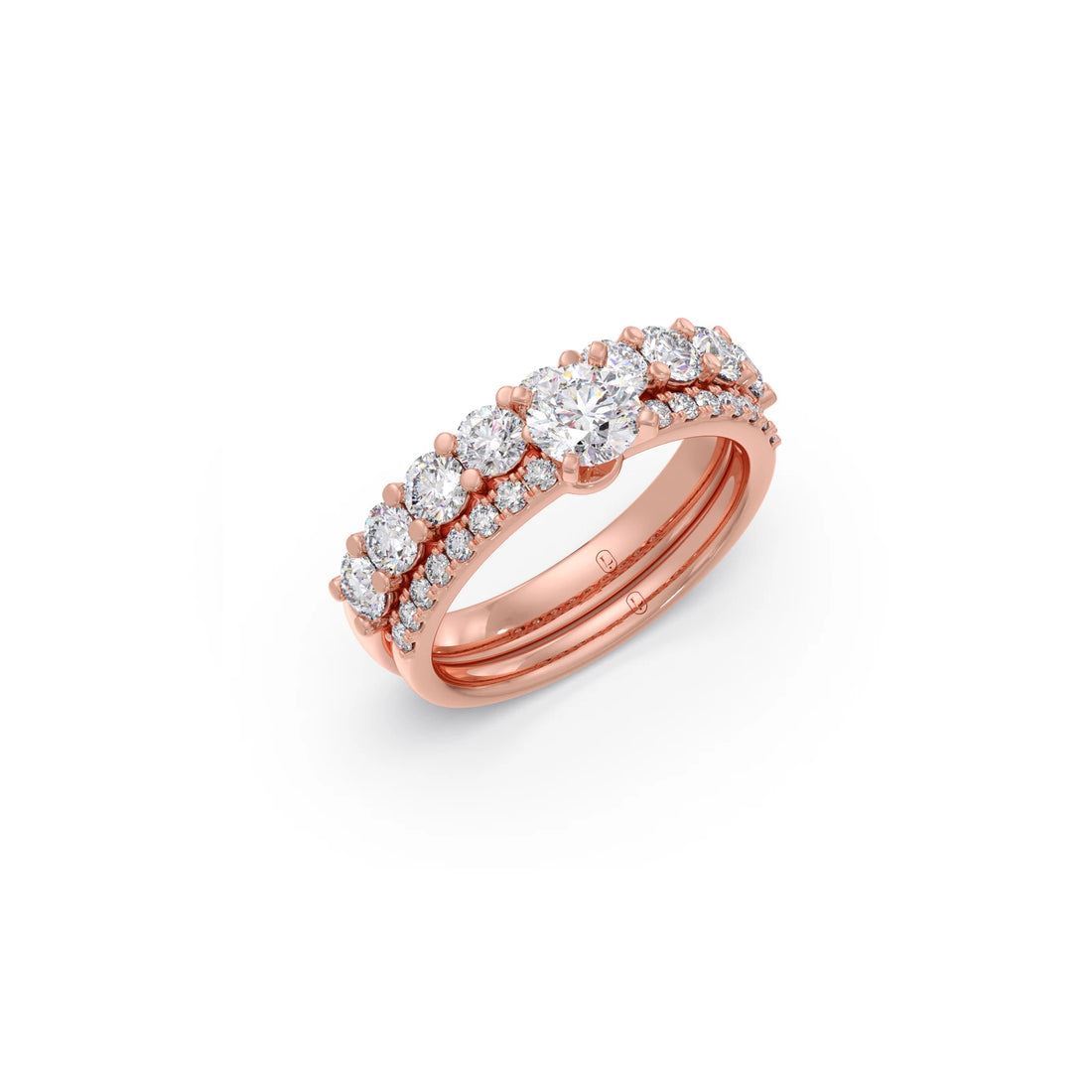 1.66ct Round Diamond Prong Stackable Ring