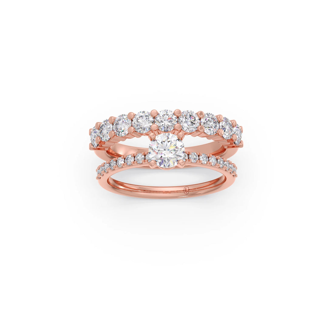 1.66ct Round Diamond Prong Stackable Ring