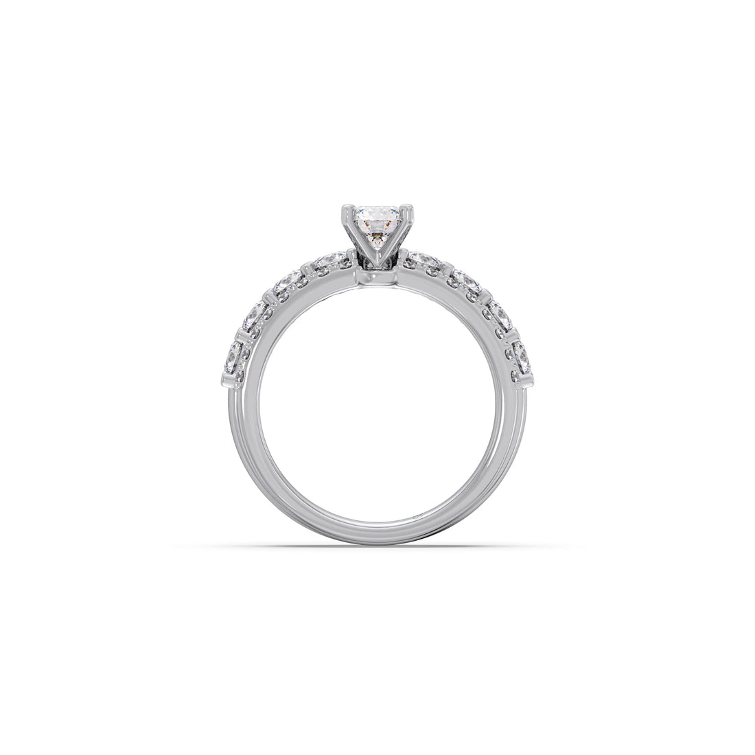 1.66ct Round Diamond Prong Stackable Ring