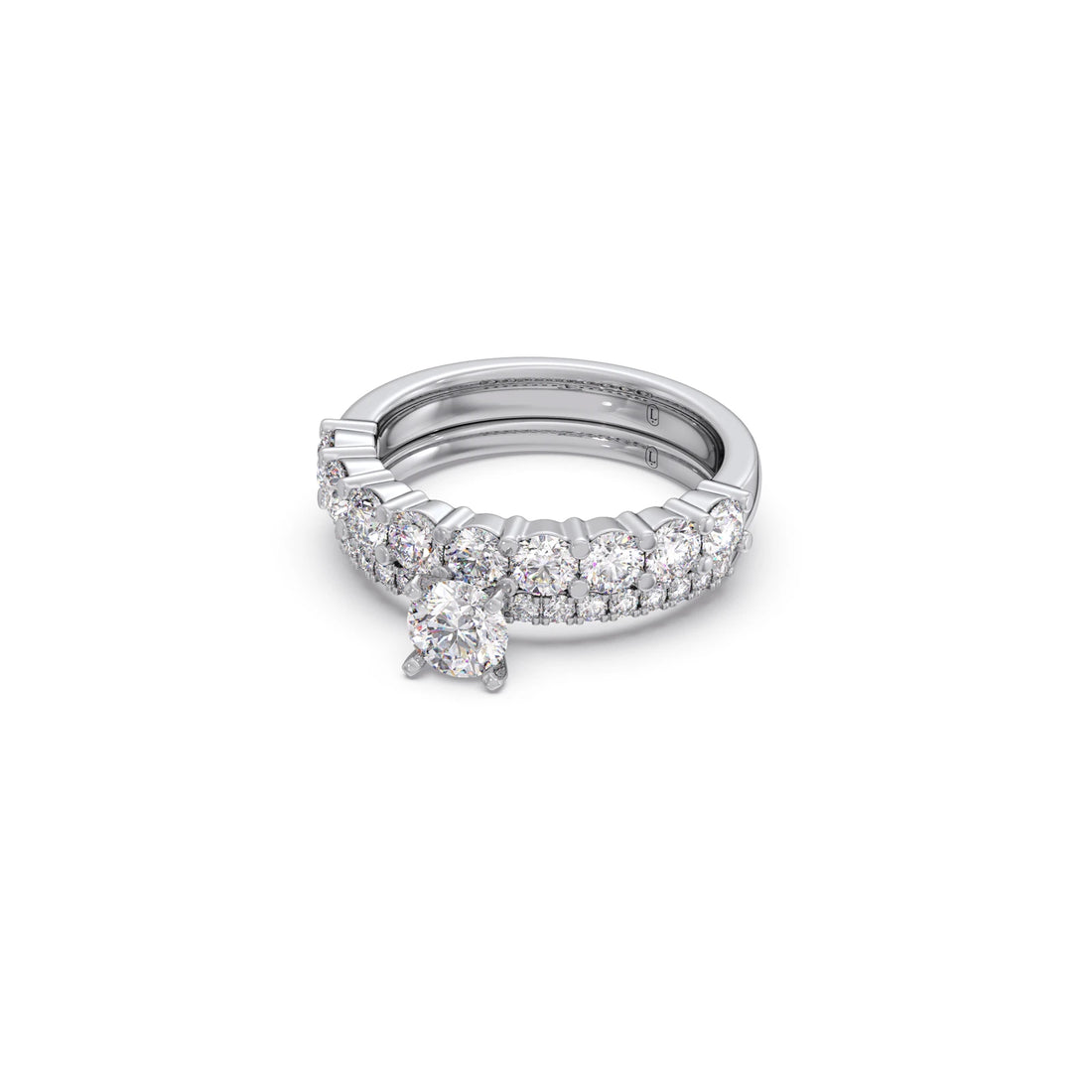 1.66ct Round Diamond Prong Stackable Ring
