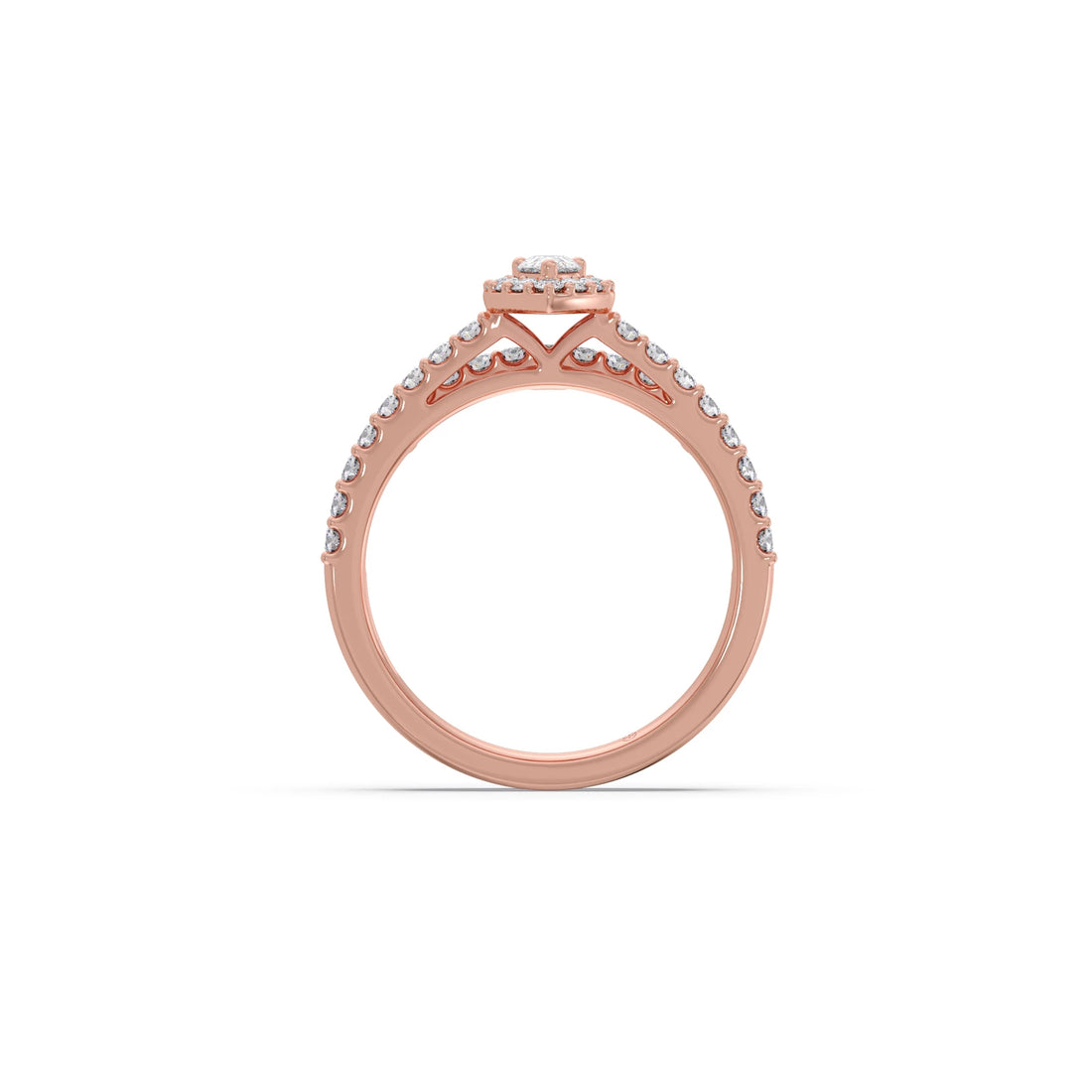 Pear Shape Diamond Accent Stackable Ring