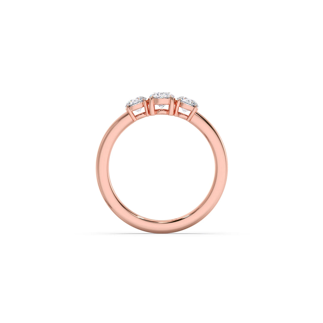 Trilogy Oval and Round Diamond Ring