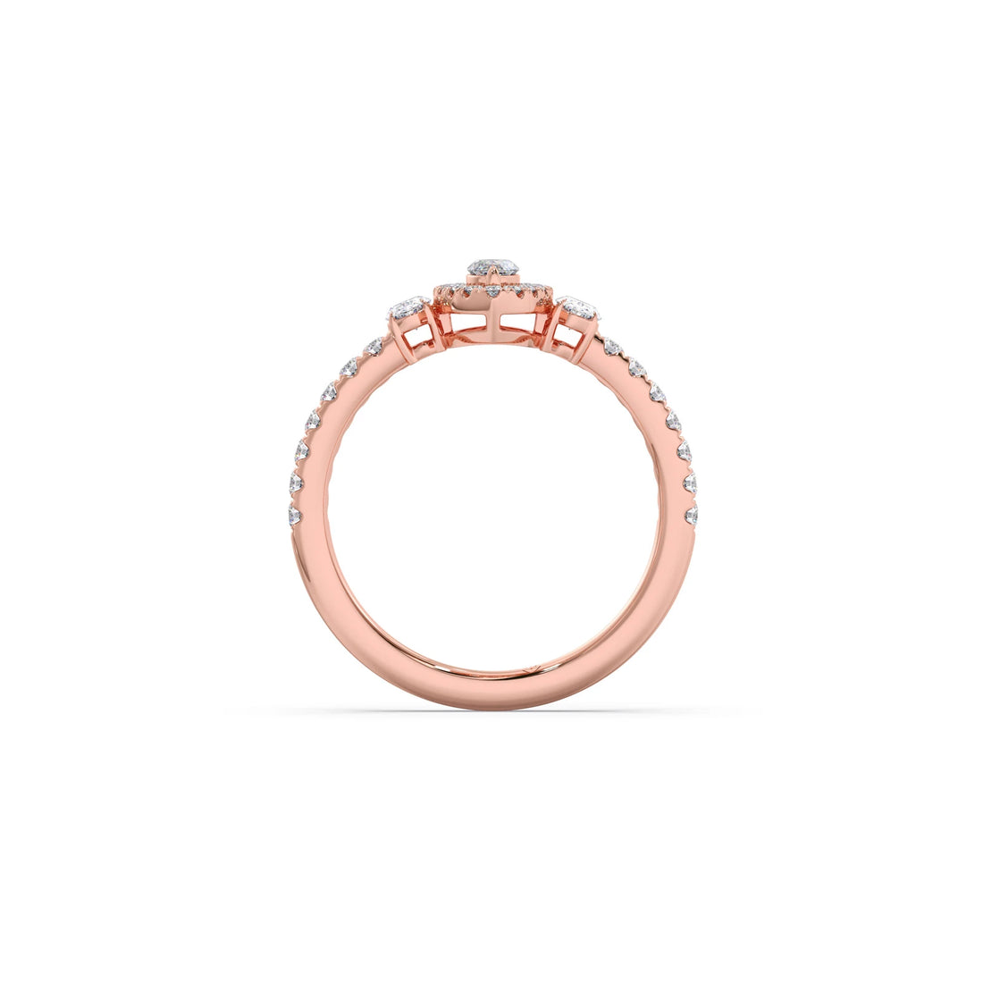 Trilogy Marquise Center with Oval and Round Accents Ring