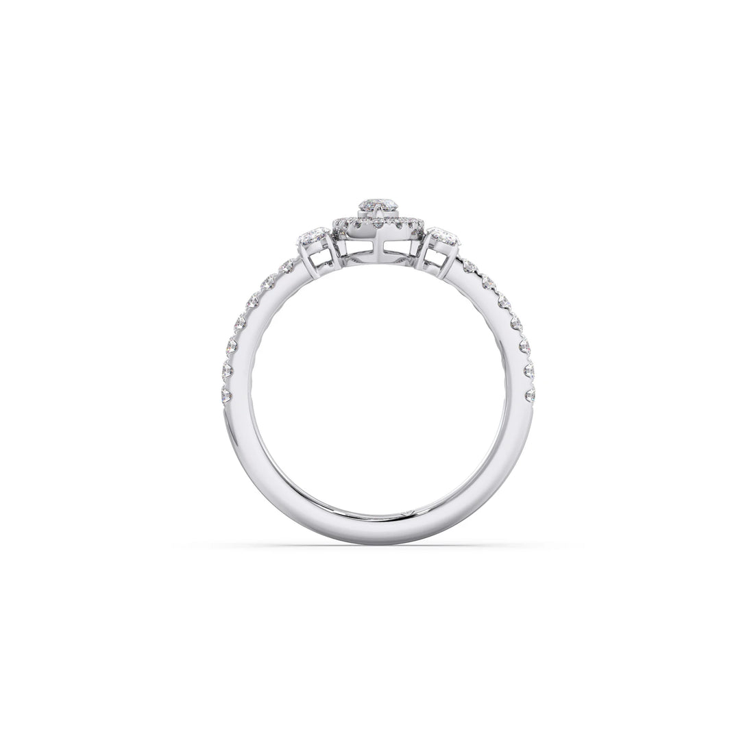 Trilogy Marquise Center with Oval and Round Accents Ring