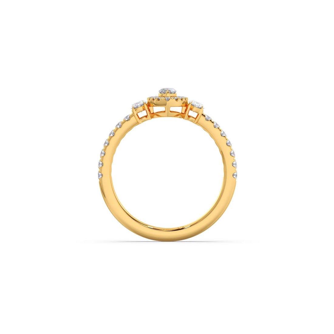 Trilogy Marquise Center with Oval and Round Accents Ring