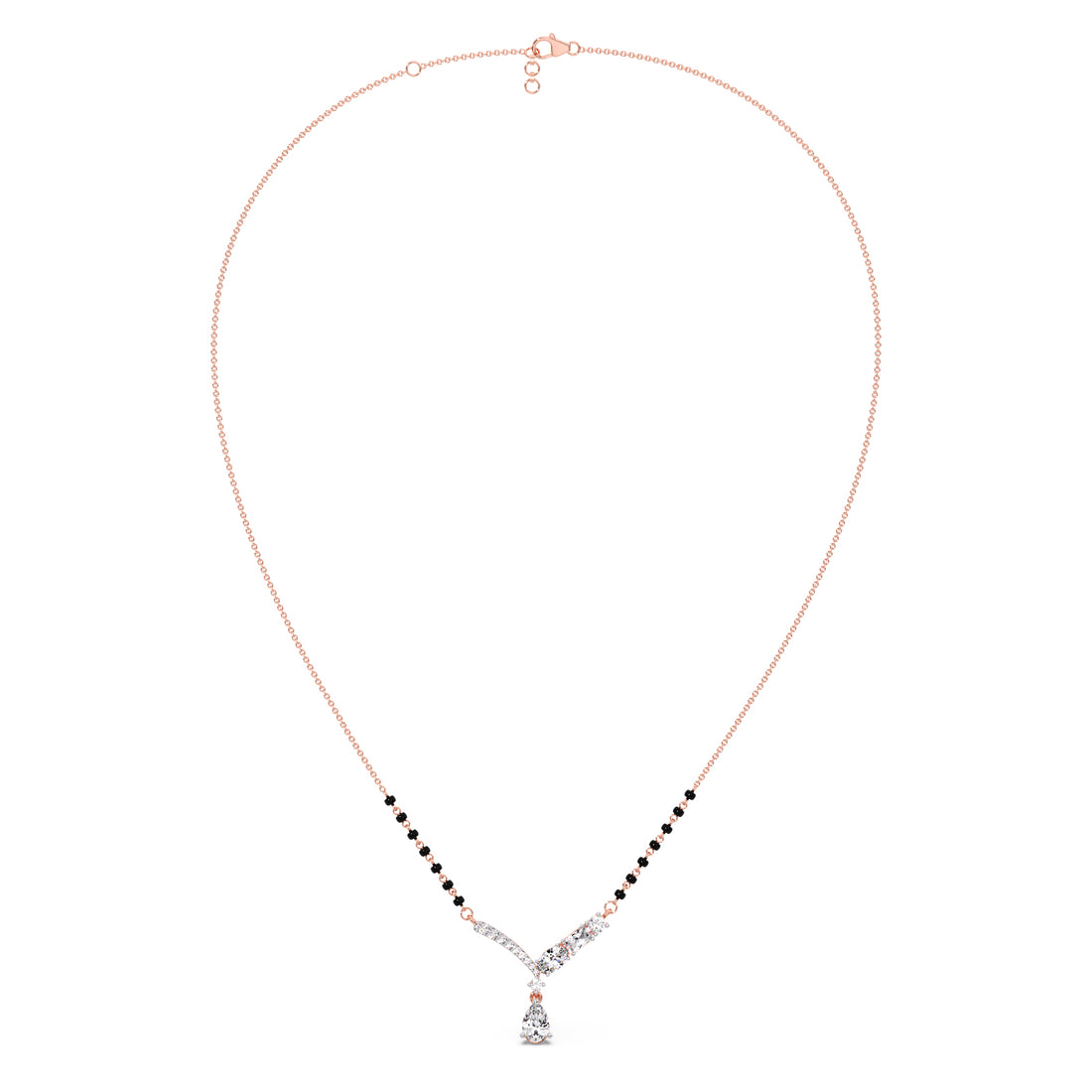 Pear Drop Multi-Cut Diamond Mangalsutra