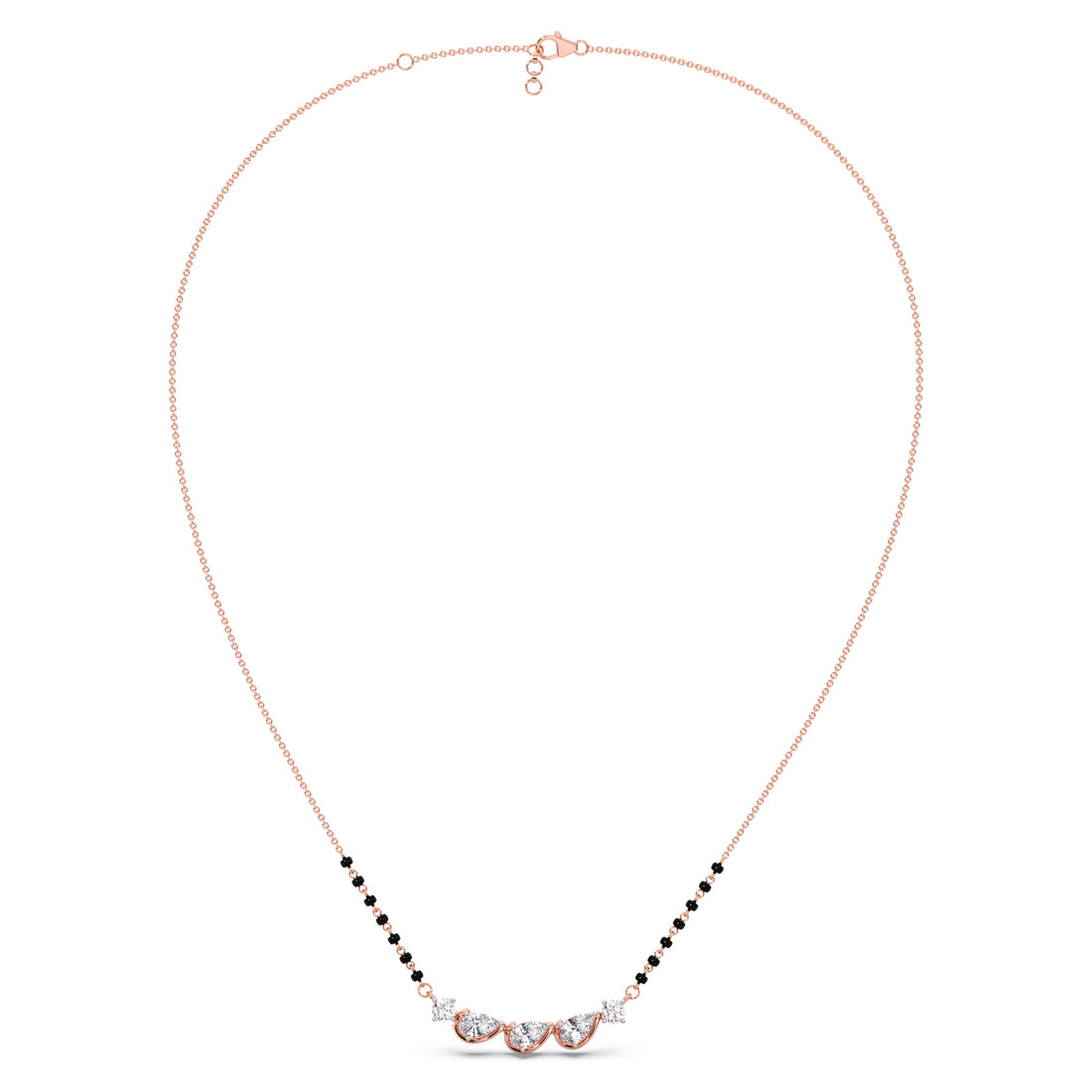 Triple Pear Diamond Mangalsutra