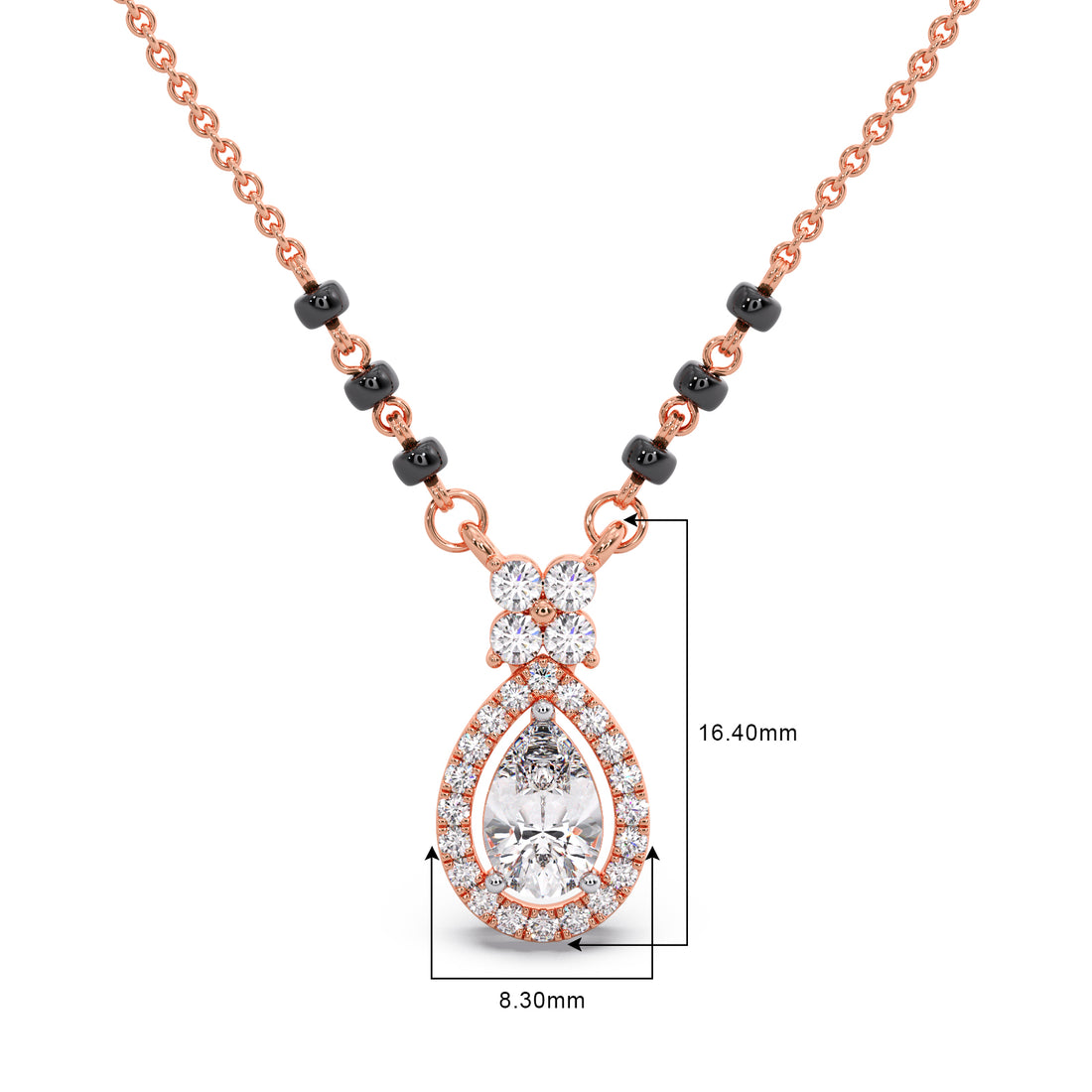 Peardrop Diamond Mangalsutra