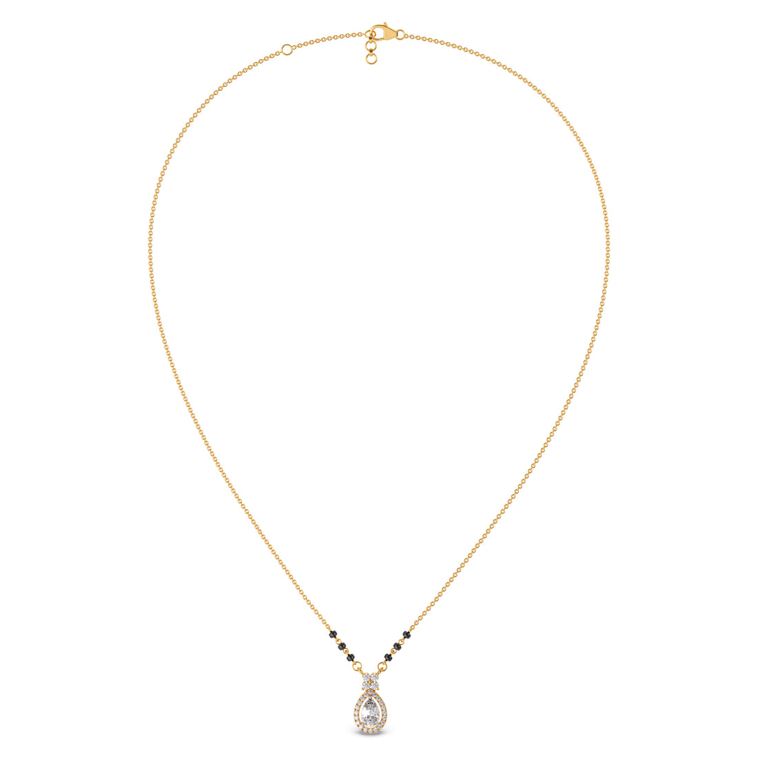 Peardrop Diamond Mangalsutra