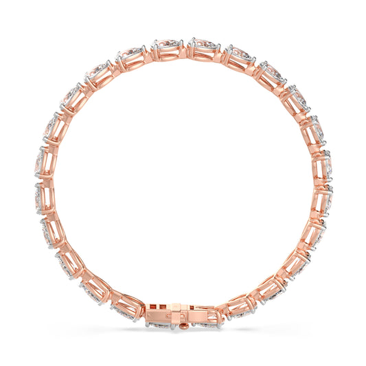 Pear-Cut Diamond Tennis Bracelet