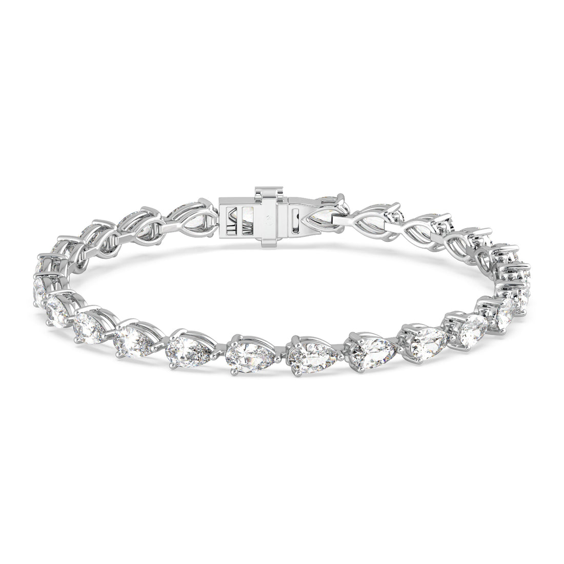 Pear-Cut Diamond Tennis Bracelet