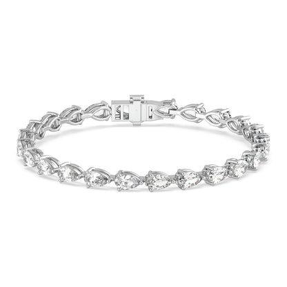 Pear-Cut Diamond Tennis Bracelet