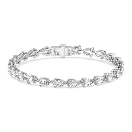 Pear-Cut Diamond Tennis Bracelet