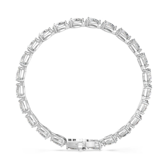 Pear-Cut Diamond Tennis Bracelet