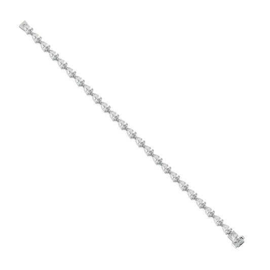 Pear-Cut Diamond Tennis Bracelet