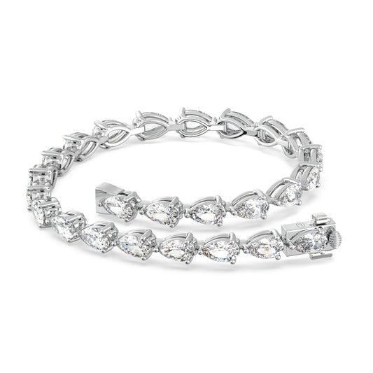 Pear-Cut Diamond Tennis Bracelet