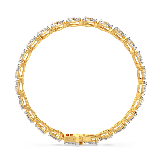 Pear-Cut Diamond Tennis Bracelet