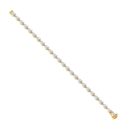 Pear-Cut Diamond Tennis Bracelet