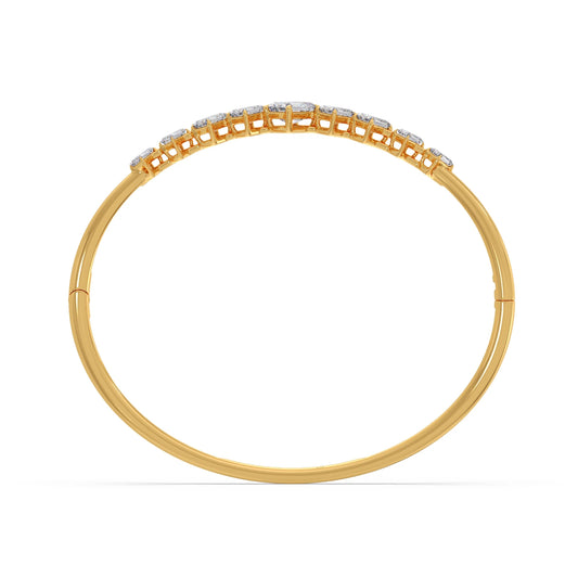 Emerald Cut Diamond Bangle Bracelet