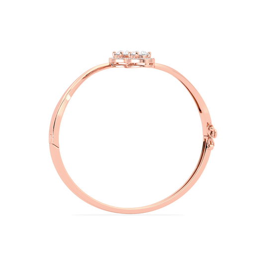 Double Halo Round Diamond Bracelet