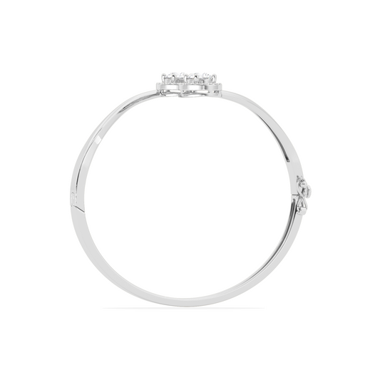 Double Halo Round Diamond Bracelet
