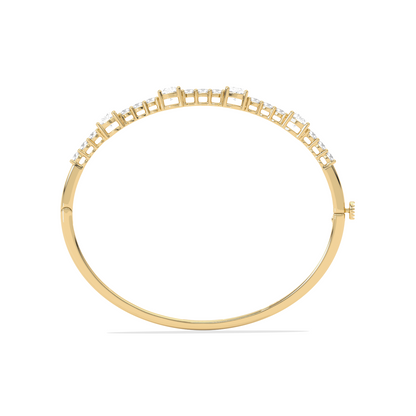 Cluster Oval & Round Diamond Bracelet