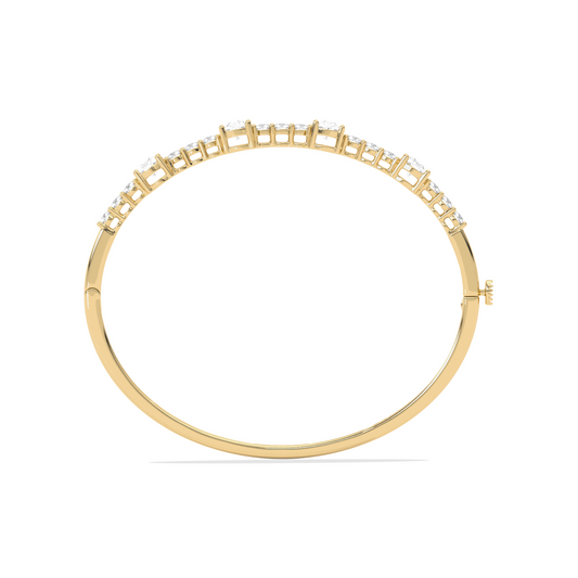 Cluster Oval & Round Diamond Bracelet