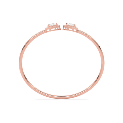 Pear Cut Diamond Cuff Bracelet