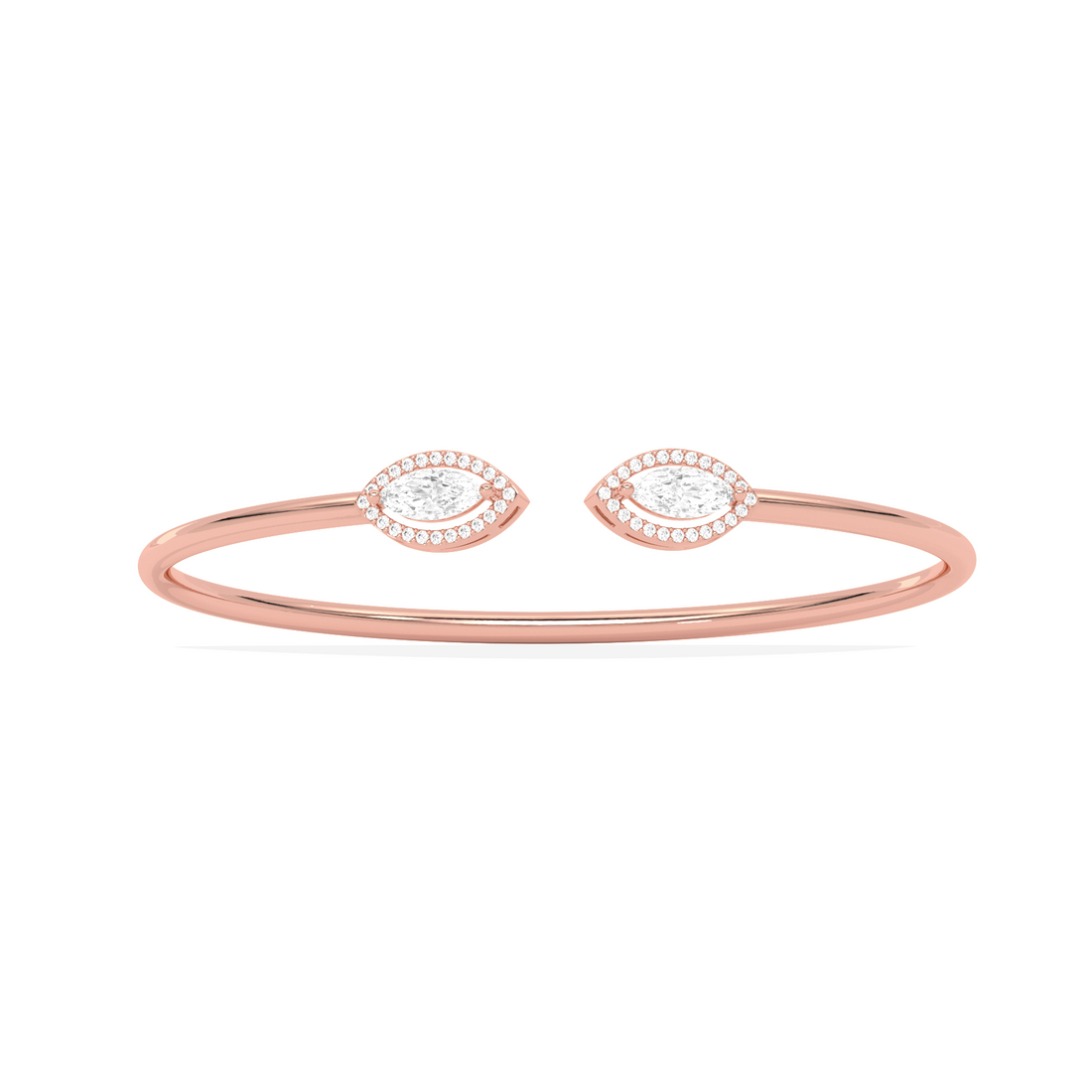 Marquise Cut Diamond Cuff Bracelet
