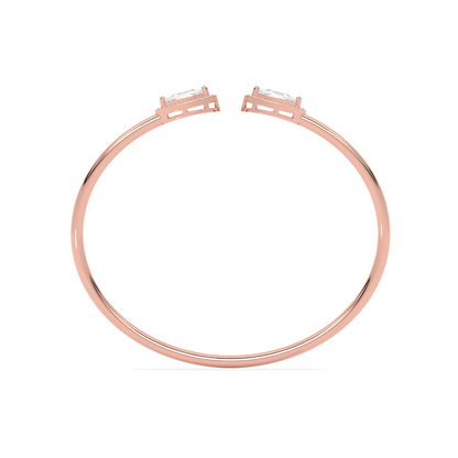 Marquise Cut Diamond Cuff Bracelet